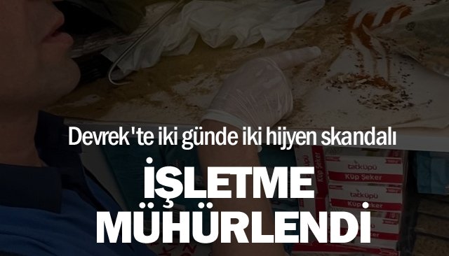 Bir hijyen skandalı daha!