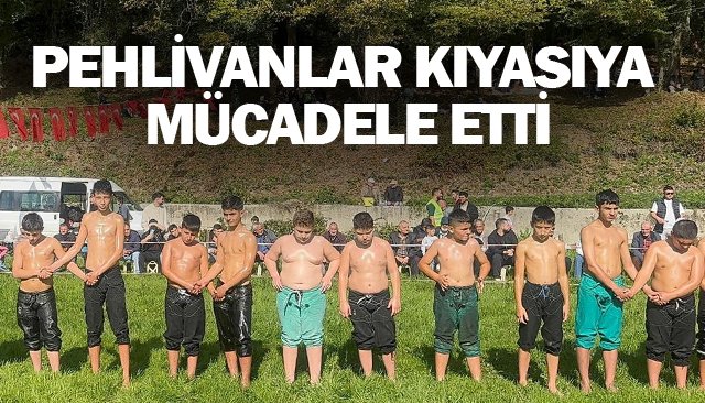 PEHLİVANLAR KIYASIYA  MÜCADELE ETTİ