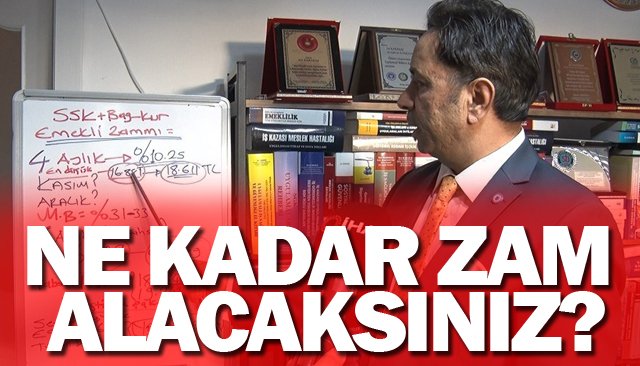 ´´SSK ve BAĞ-KUR emeklilerine en az yüzde 12,28 zam´´