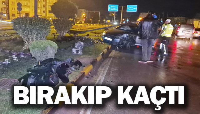 SÜRÜCÜ KAZA  YERİNDEN KAÇTI