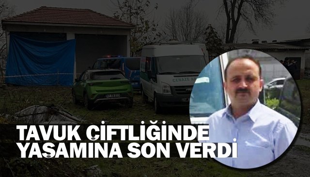 TAVUK ÇİFTLİĞİNDE  YAŞAMINA SON VERDİ