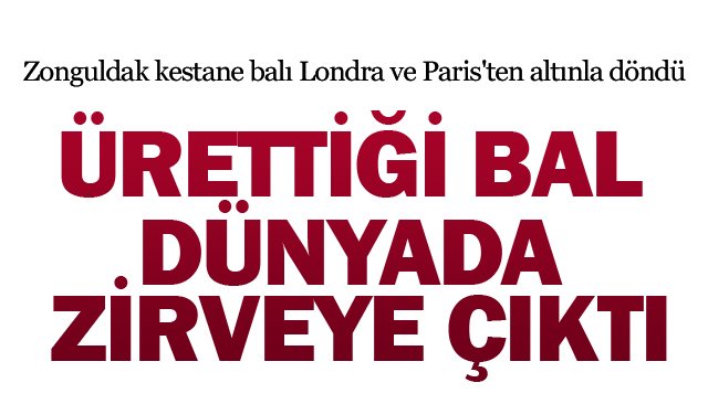 Zonguldak kestane balı Londra ve Paris´ten altınla döndü