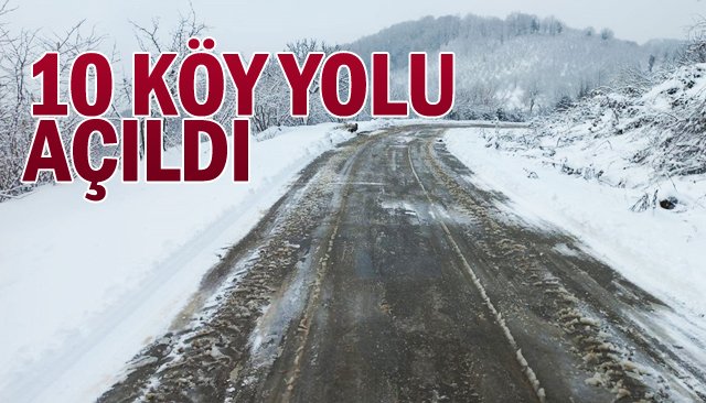 10 KÖY YOLU AÇILDI