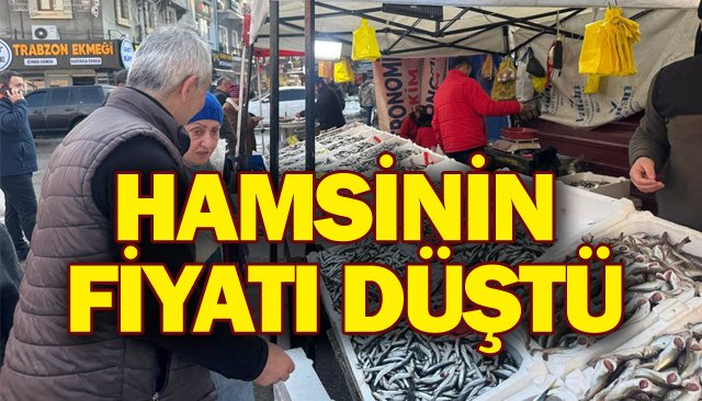 HAMSİNİN FİYATI DÜŞTÜ