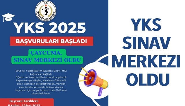 YKS SINAV MERKEZİ OLDU