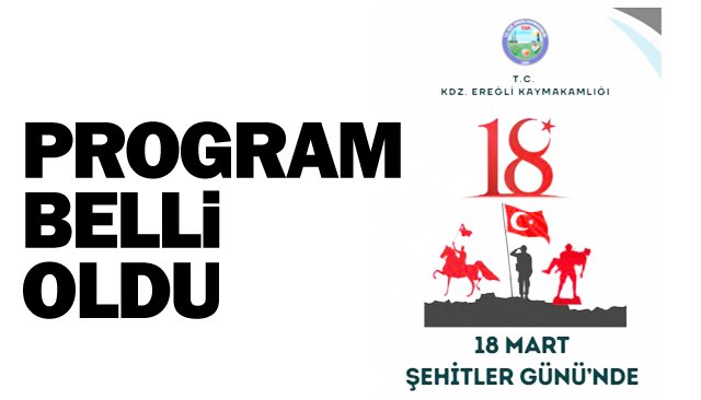 Ereğli´de 18 Mart Şehitler Günü  programı