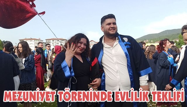 MEZUNİYET TÖRENİNDE EVLİLİK TEKLİFİ