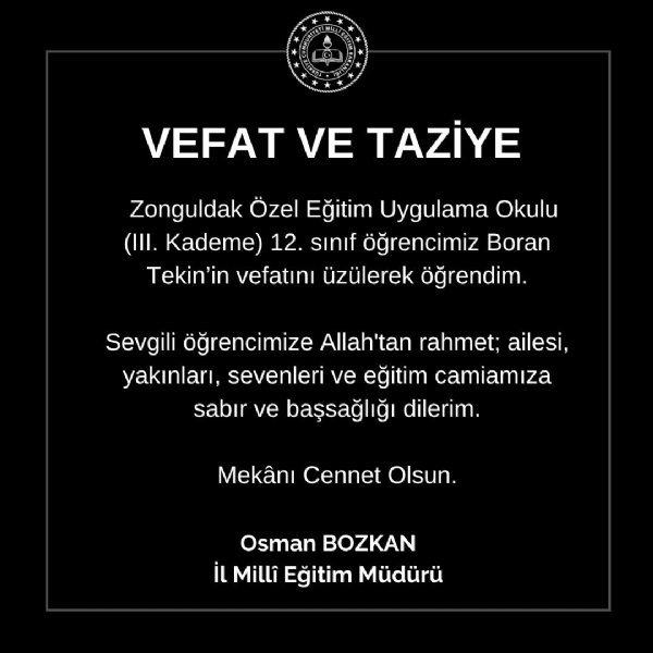 ÖZEL EĞİTİM ÖĞRENCİSİ HAYATINI KAYBETTİ - 1