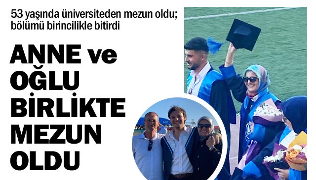 53 yaşında bölümü birincilikle bitirdi