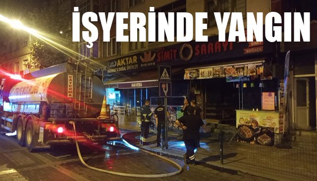 İŞYERİNDE YANGIN