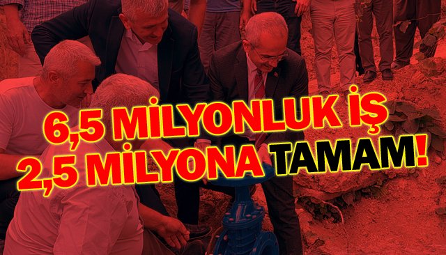Müteahhit aradan çıkarıldı; imece usulü yapıldı!