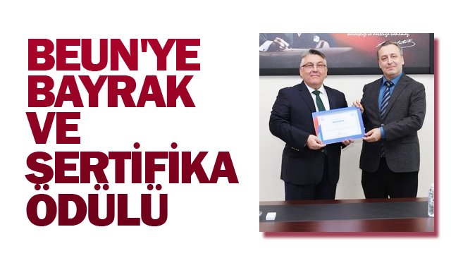 BEUN´YE BAYRAK VE  SERTİFİKA ÖDÜLÜ