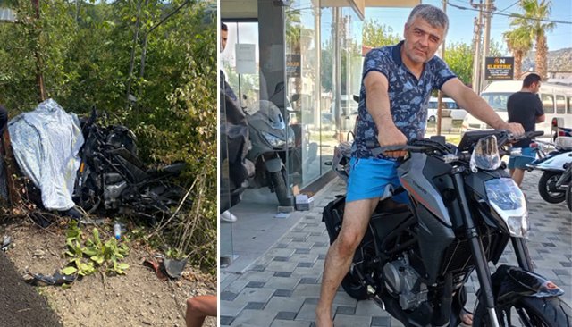 ÖLÜMLÜ MOTOSİKLET KAZASI