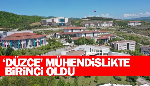 ‘DÜZCE’ MÜHENDİSLİKTE  BİRİNCİ OLDU