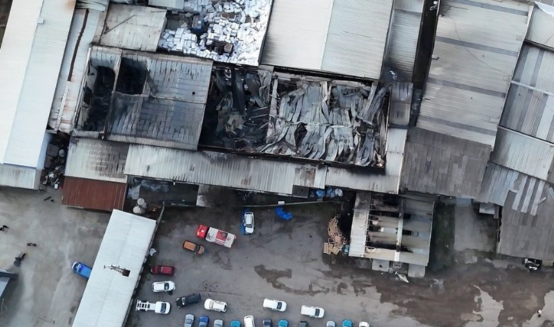 STRAFOR  FABRİKASINDA  YANGIN! - 2