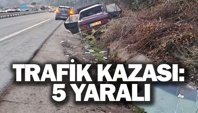 TRAFİK KAZASI: 5 YARALI