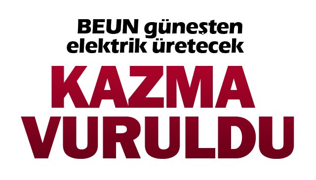24 bin metrekarelik alanda temiz enerji üretilecek