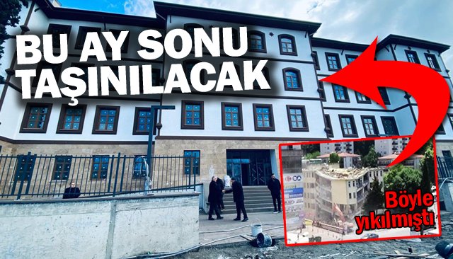 BU AY SONU  TAŞINILACAK