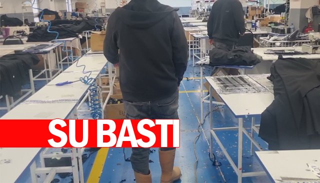 İKİ İŞYERİNİ  SU BASTI