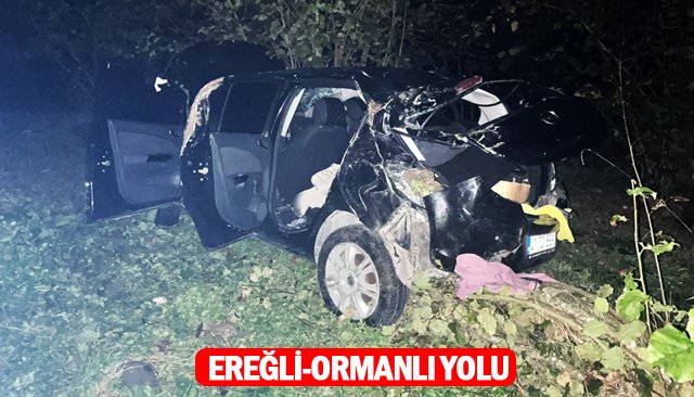 KÖY YOLUNDA KAZA: 4 YARALI