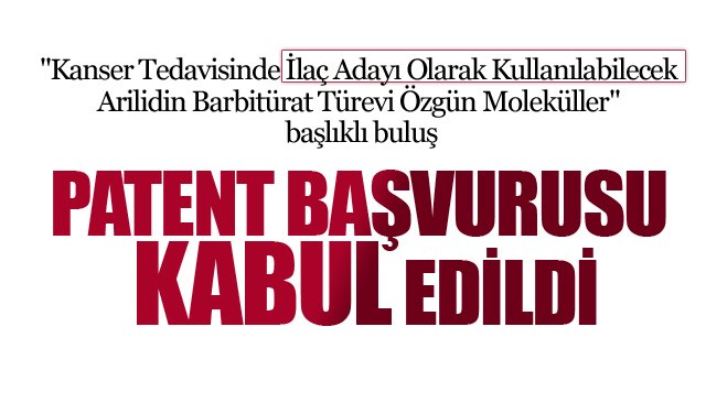UMUT VERİCİ HABER ZONGULDAK´TAN: ÖĞRETİM ÜYESİNİN  AVRUPA PATENT BAŞVURUSU  KABUL EDİLDİ