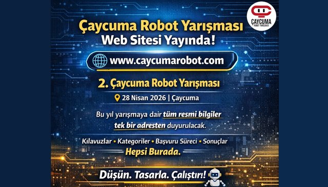 ROBOT YARIŞMASININ RESMİ WEB SİTESİ YAYINDA