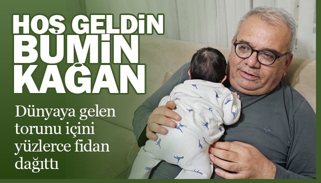 TORUNU İÇİNİ YÜZLERCE  FİDAN DAĞITTI