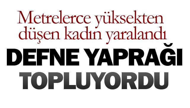 METRELERCE YÜKSEKTEN DÜŞEN KADIN YARALANDI