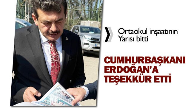 ORTAOKUL İNŞAATININ  YARISI BİTTİ