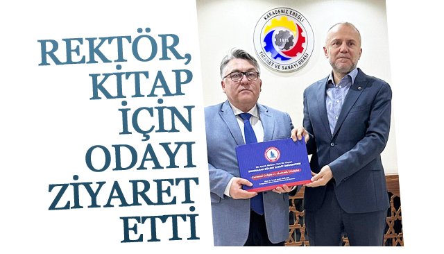 REKTÖR, KİTAP İÇİN  ODAYI ZİYARET ETTİ