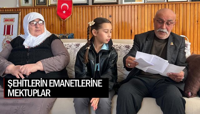 ŞEHİTLERİN  EMANETLERİNE  MEKTUPLAR