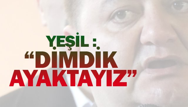 YEŞİL: “DİMDİK AYAKTAYIZ”