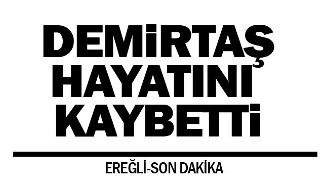 DEMİRTAŞ HAYATINI KAYBETTİ
