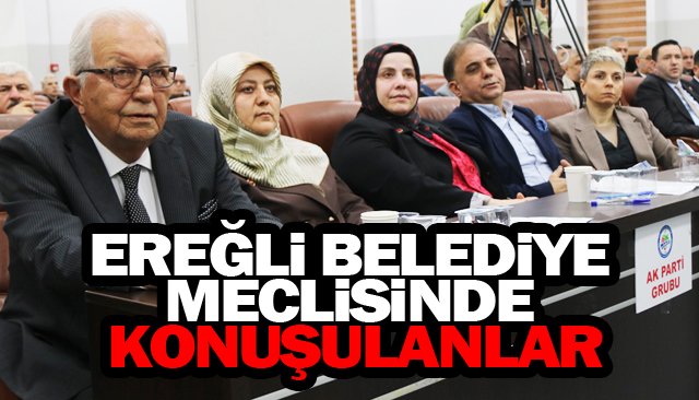 EREĞLİ BELEDİYE  MECLİSİNDE  KONUŞULANLAR