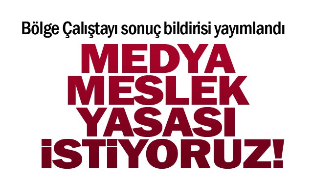 MEDYA MESLEK  YASASI İSTİYORUZ!