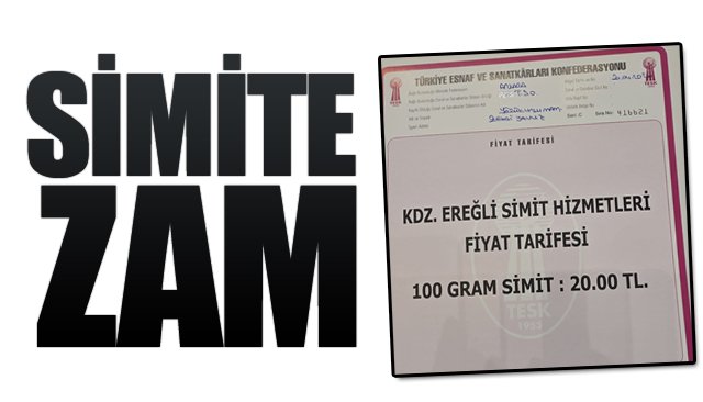 SİMİTE ZAM