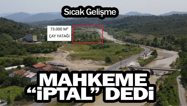 Alaplı Çayı ve içme suyu kuyuları üzerine planlanan OSB için karar: