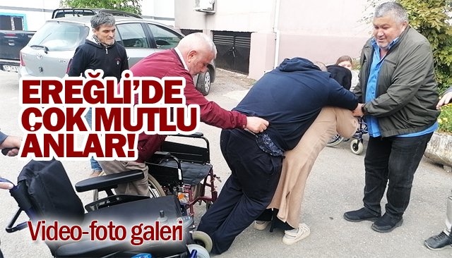 Harçlıklarını biriktiren çocuklar Barış ağabeylerine akülü sandalye aldı