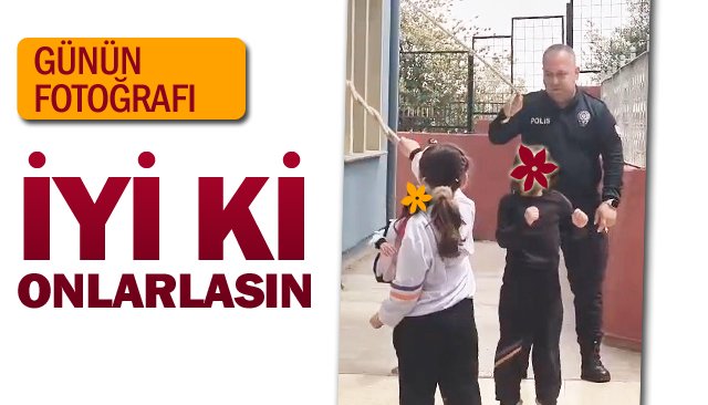 İp atlayan polis, gönülleri fethetti