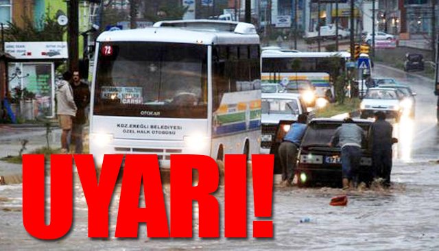 Sağanak uyarısı