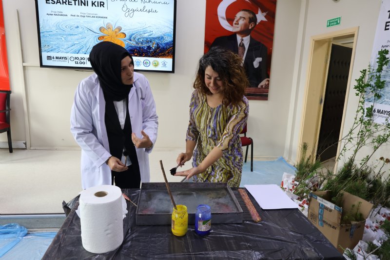TEKNOLOJİYE ARA VERDİLER  TÜRK SANATINI ÖĞRENDİLER - 5