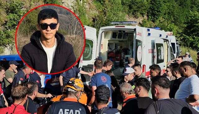ARKADAŞLARIYLA ŞELALEYE  GİREN GENÇ HAYATINI KAYBETTİ
