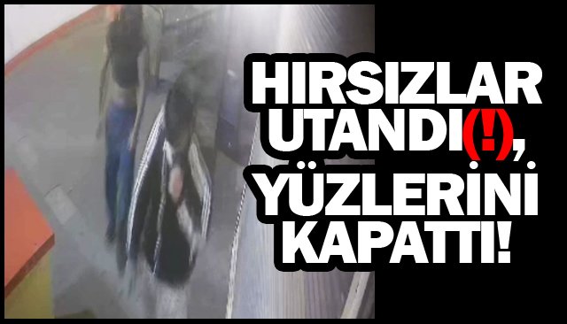 HIRSIZLAR UTANDI(!),  YÜZLERİNİ KAPATTI!