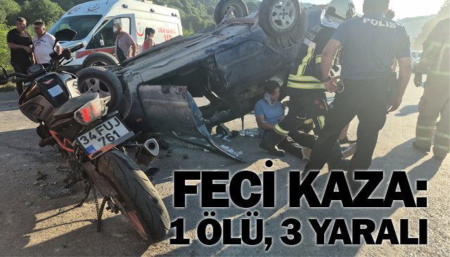Motosiklet sürücüsü hayatını kaybetti