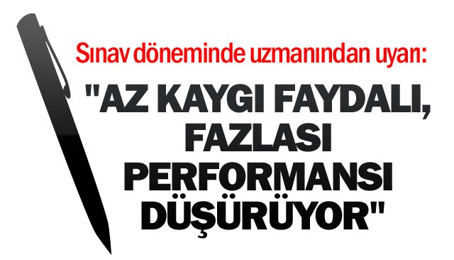 Sınav döneminde uzmanından uyarı