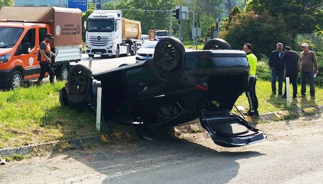 TRAFİK KAZASI: 1 YARALI