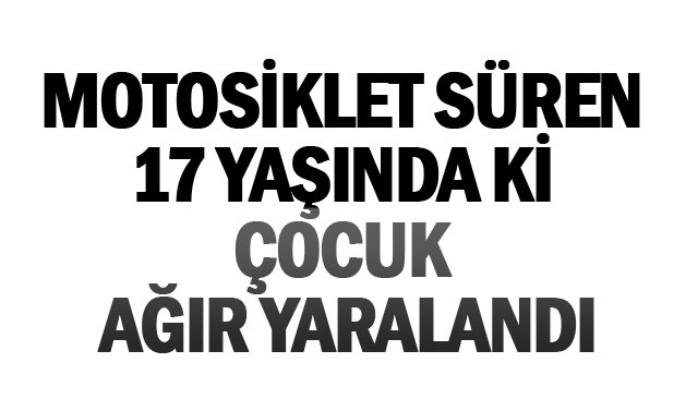 MİNİBÜS, MOTOSİKLETLE ÇARPIŞTI