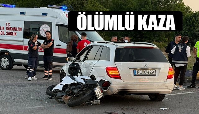 Motosiklet sürücüsü hayatını kaybetti