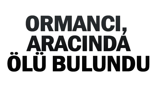 ORMANCI, ARACINDA  ÖLÜ BULUNDU