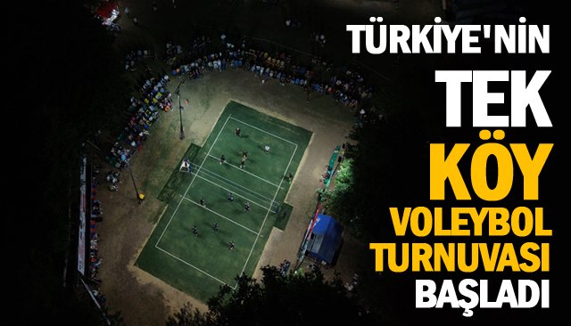 TÜRKİYE´NİN TEK  KÖY VOLEYBOL TURNUVASI  DÜZCE’DE BAŞLADI